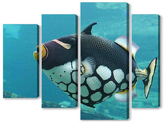 Модульная картина - Пятнистый спинорог