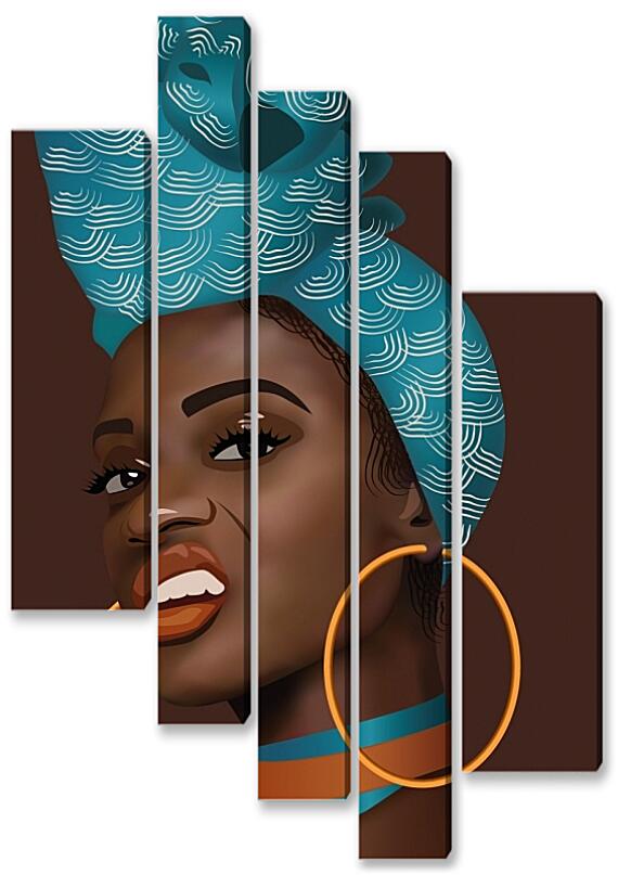Модульная картина - Африканские девушки