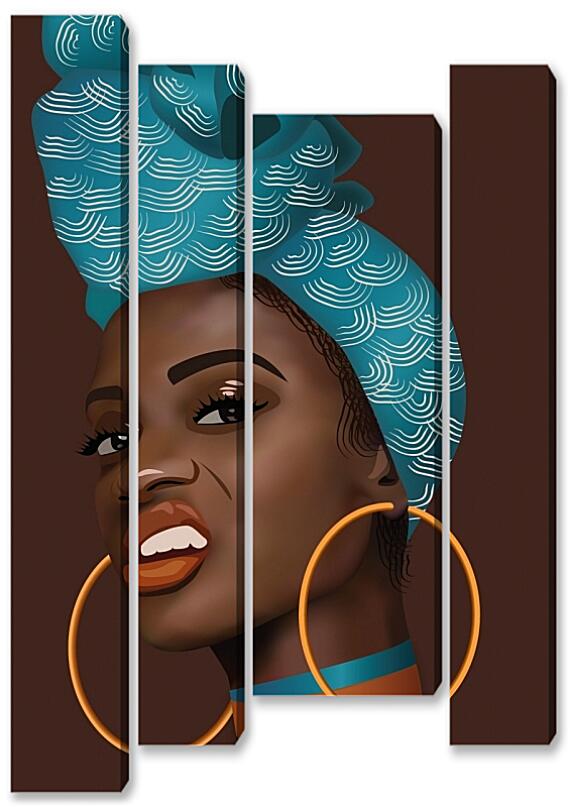 Модульная картина - Африканские девушки