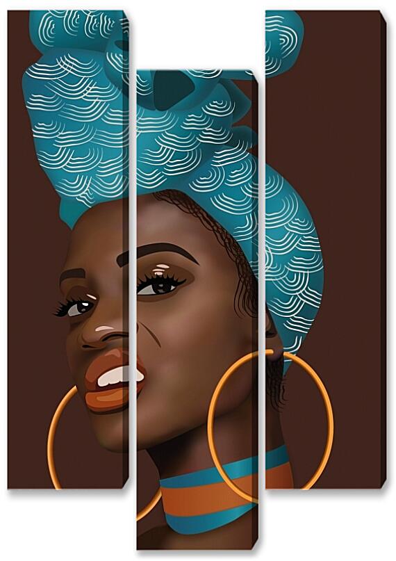 Модульная картина - Африканские девушки