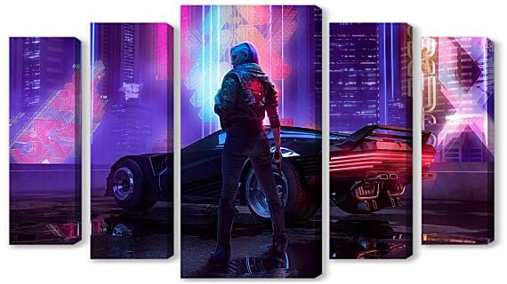 Модульная картина - Игра Cyberpunk 2077