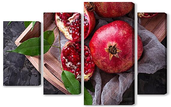 Модульная картина - Гранат