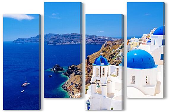 Модульная картина - Греция остров Санторини