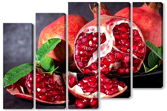 Модульная картина - Сочный гранат