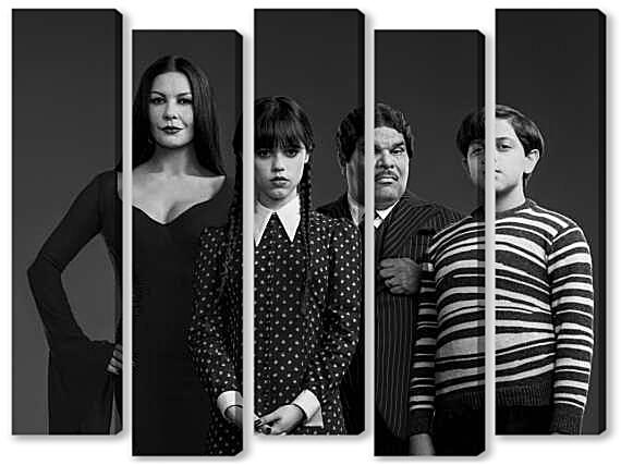 Модульная картина - Семейка Аддамс