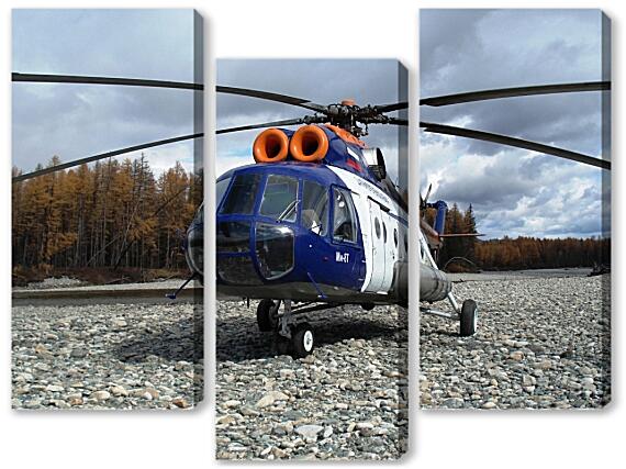 Модульная картина - Вертолет Ми-8