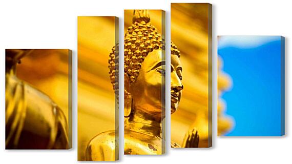 Модульная картина - Золотой Будда
