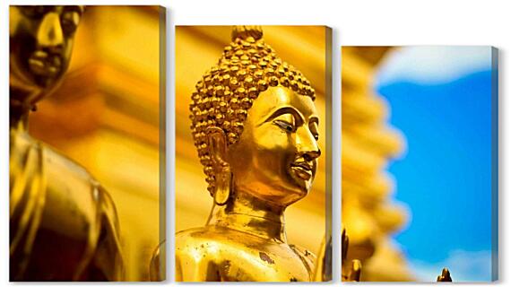 Модульная картина - Золотой Будда