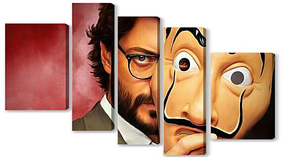 Модульная картина - Бумажный дом