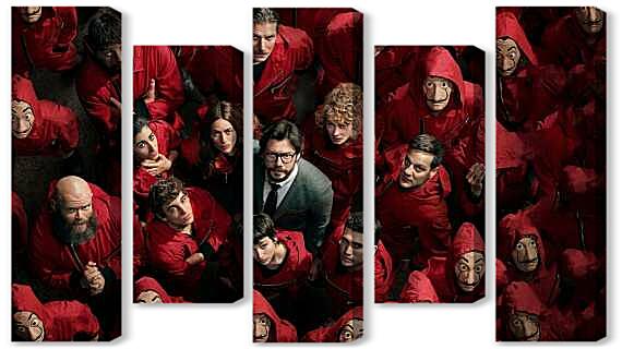 Модульная картина - Бумажный дом Netflix