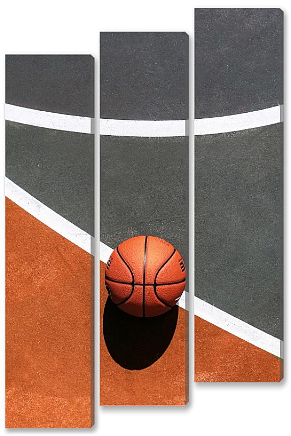 Модульная картина - Баскетбольная площадка