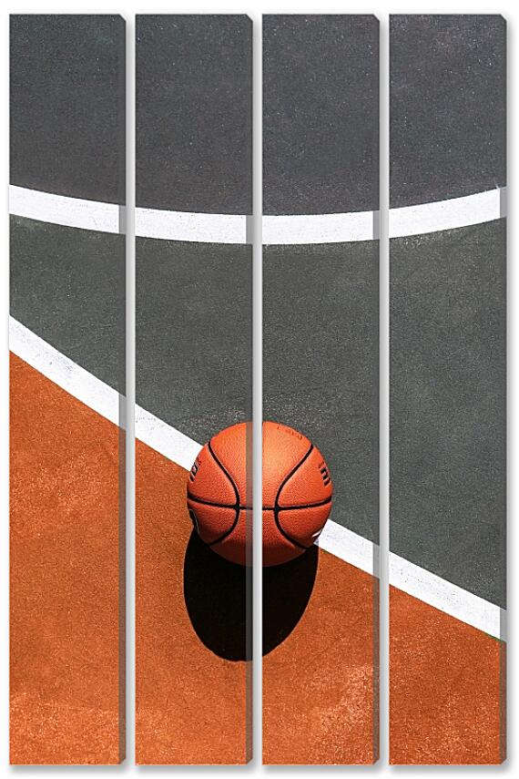 Модульная картина - Баскетбольная площадка