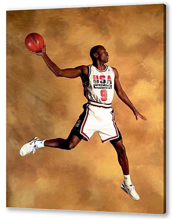 Постер (плакат) - Майкл Джордан в прыжке