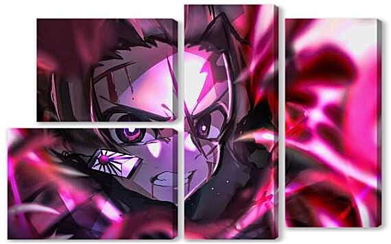 Модульная картина - Demon Slayer Танджиро демон