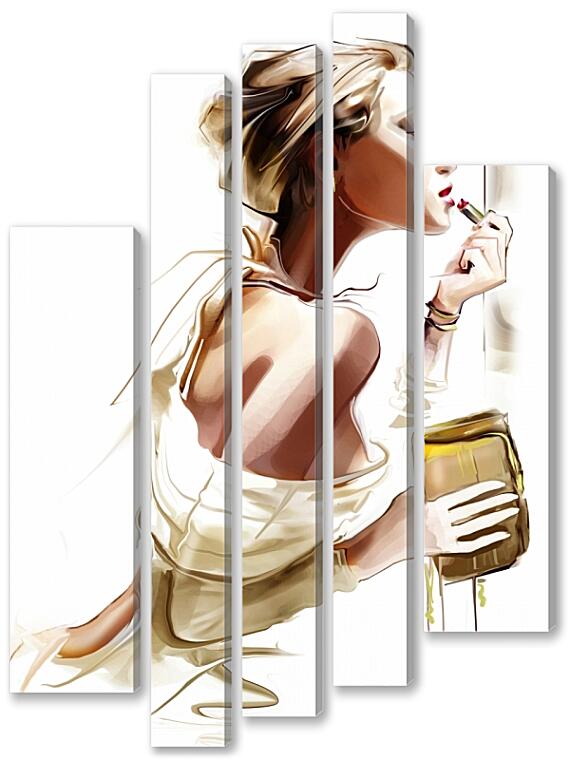 Модульная картина - У зеркала