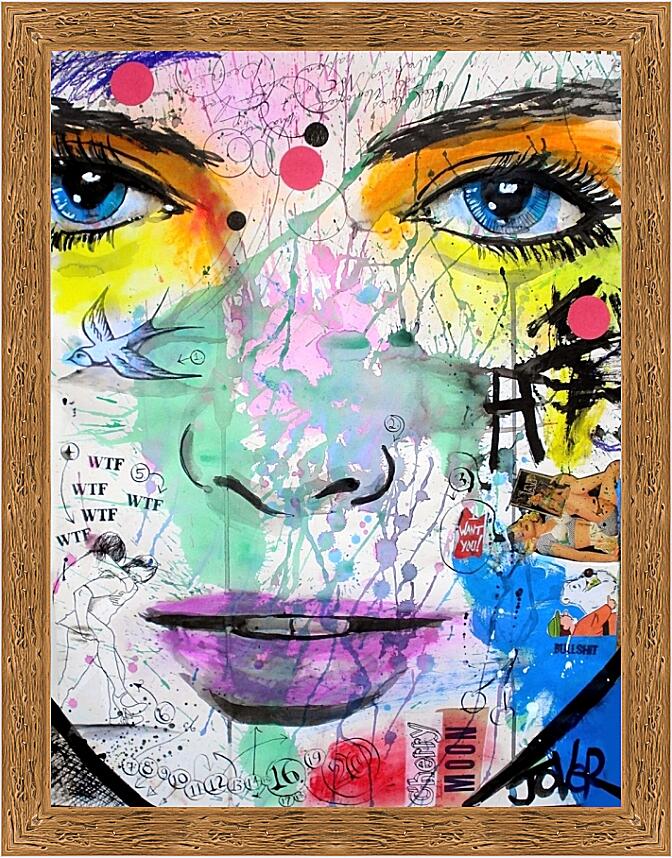 Картина - Фиолетовые губы