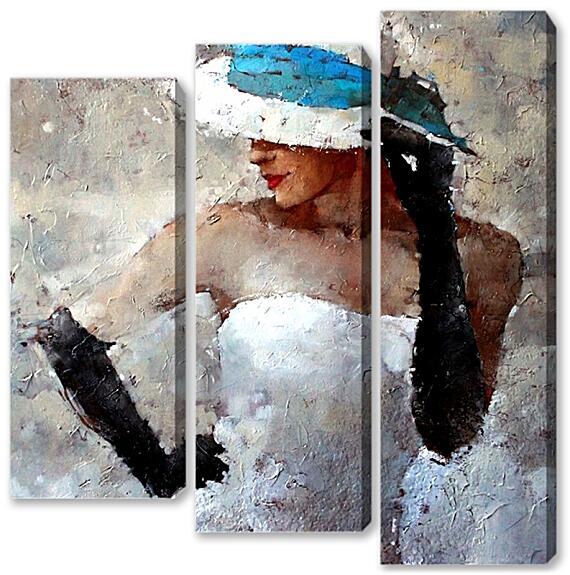 Модульная картина - Чёрные перчатки