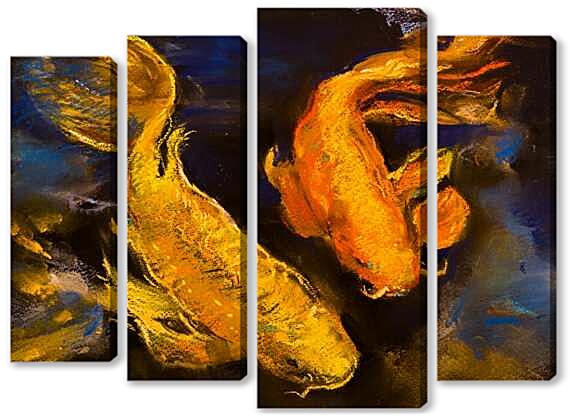 Модульная картина - Две рыбки