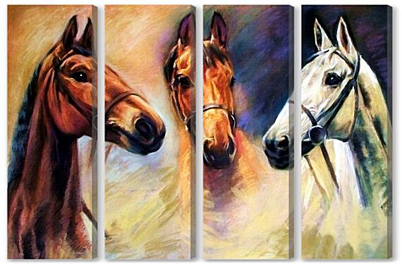 Модульная картина - Тройка