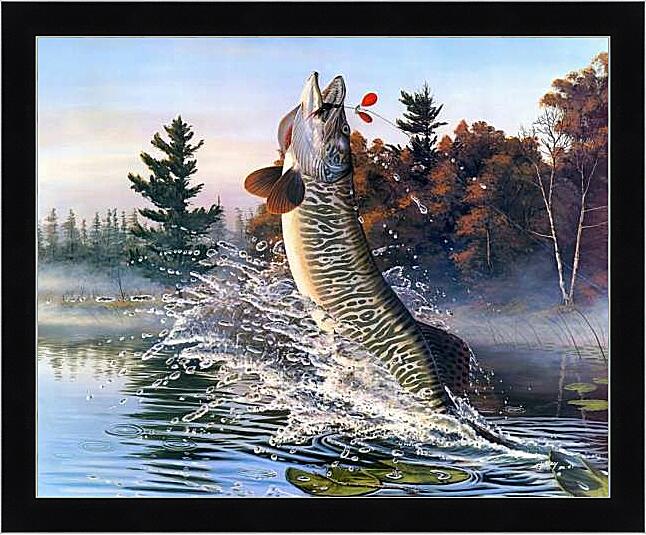 Картина - Щука на вертушку