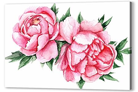 Картина маслом - Розовые пионы