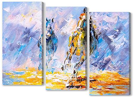 Модульная картина - Двое из тумана