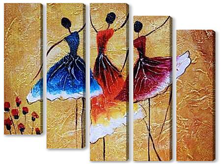 Модульная картина - Три балерины