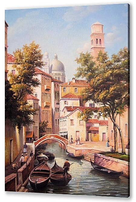Постер (плакат) - Гондольер Венеции