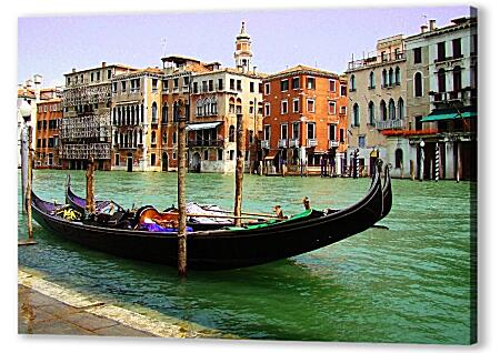 Постер (плакат) - Две Венецианские гондолы