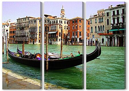 Модульная картина - Две Венецианские гондолы