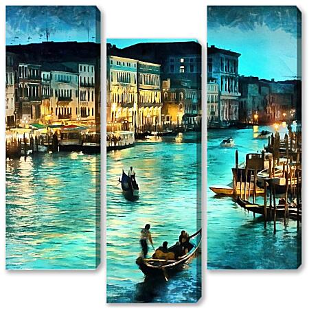Модульная картина - Вечер Венеции