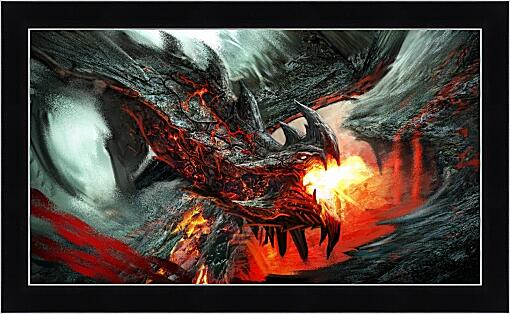 Картина - Огнедышащий дракон