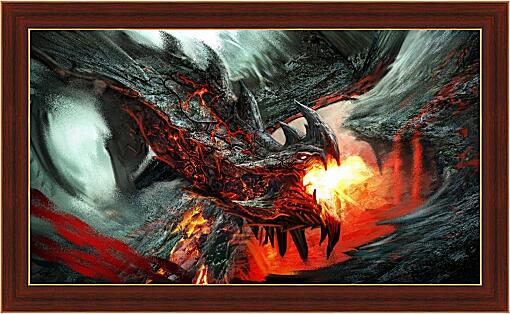 Картина - Огнедышащий дракон