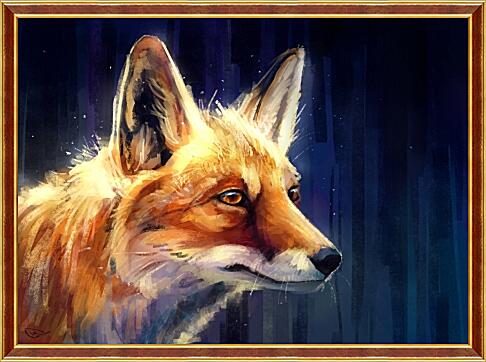 Картина - Взгляд лисы