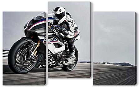 Модульная картина - Спортбайк БМВ. Sportbike BMW S 1000RR