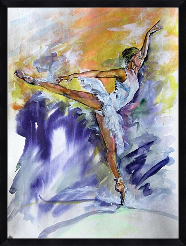 Картина - Балерина в белом