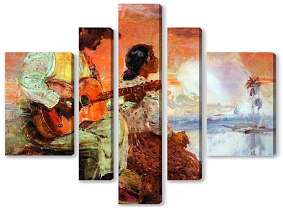 Модульная картина - Вечер под гитару