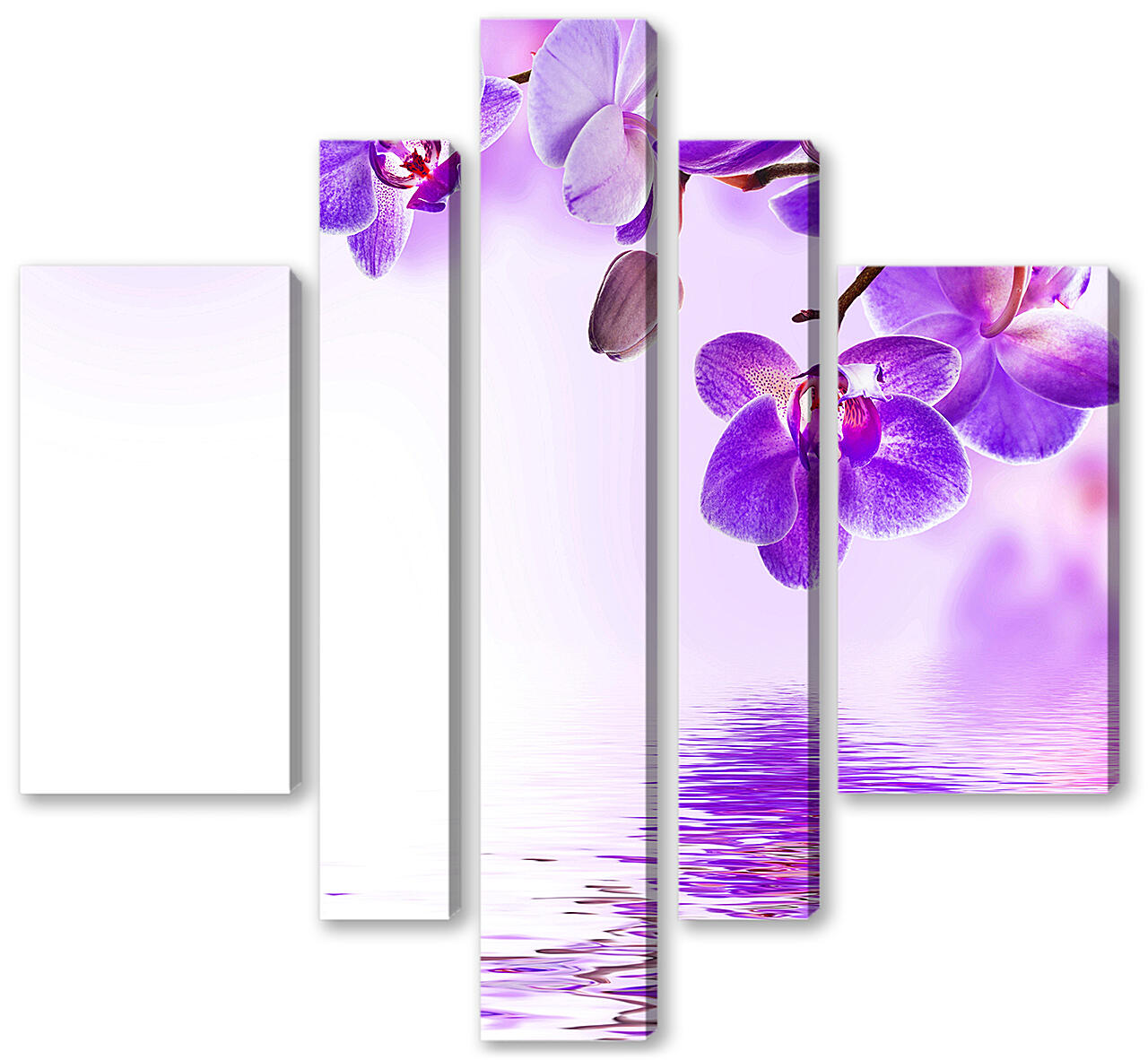 Модульная картина - Фиолетовые орхидеи
