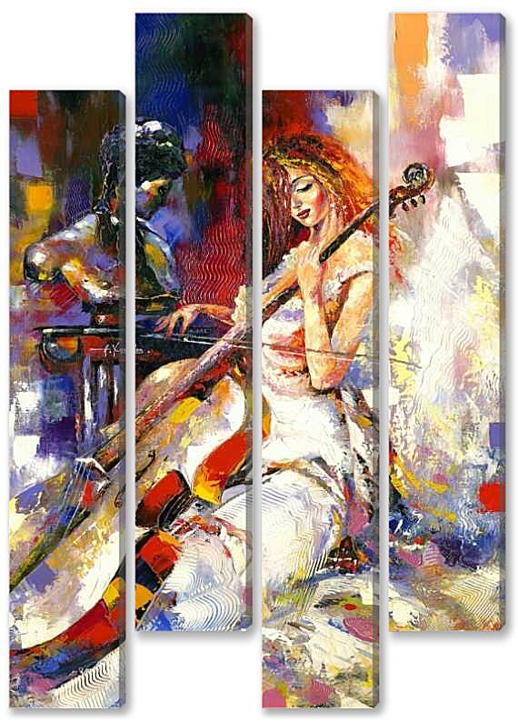 Модульная картина - Льётся музыка