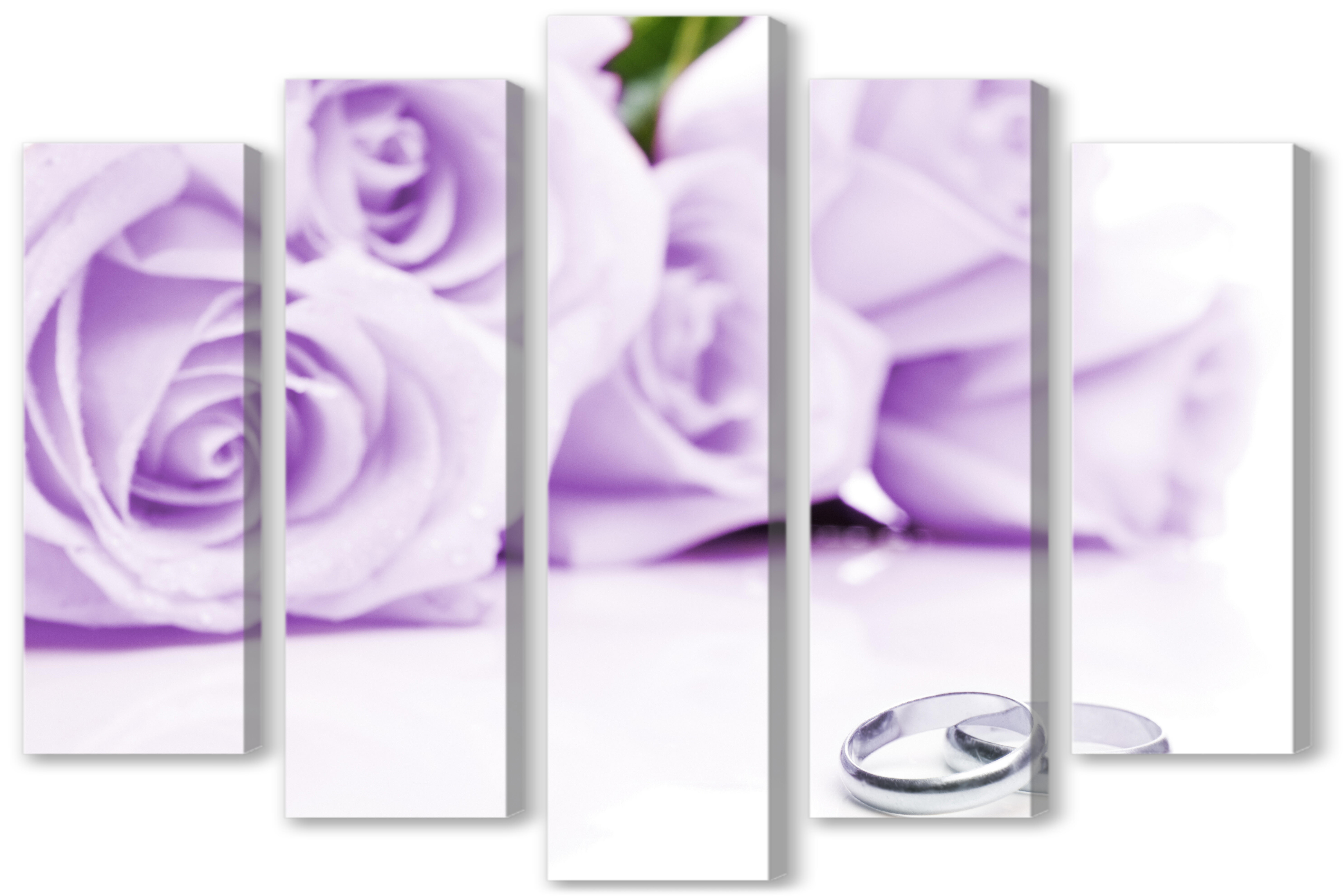 Модульная картина - Свадебные розы
