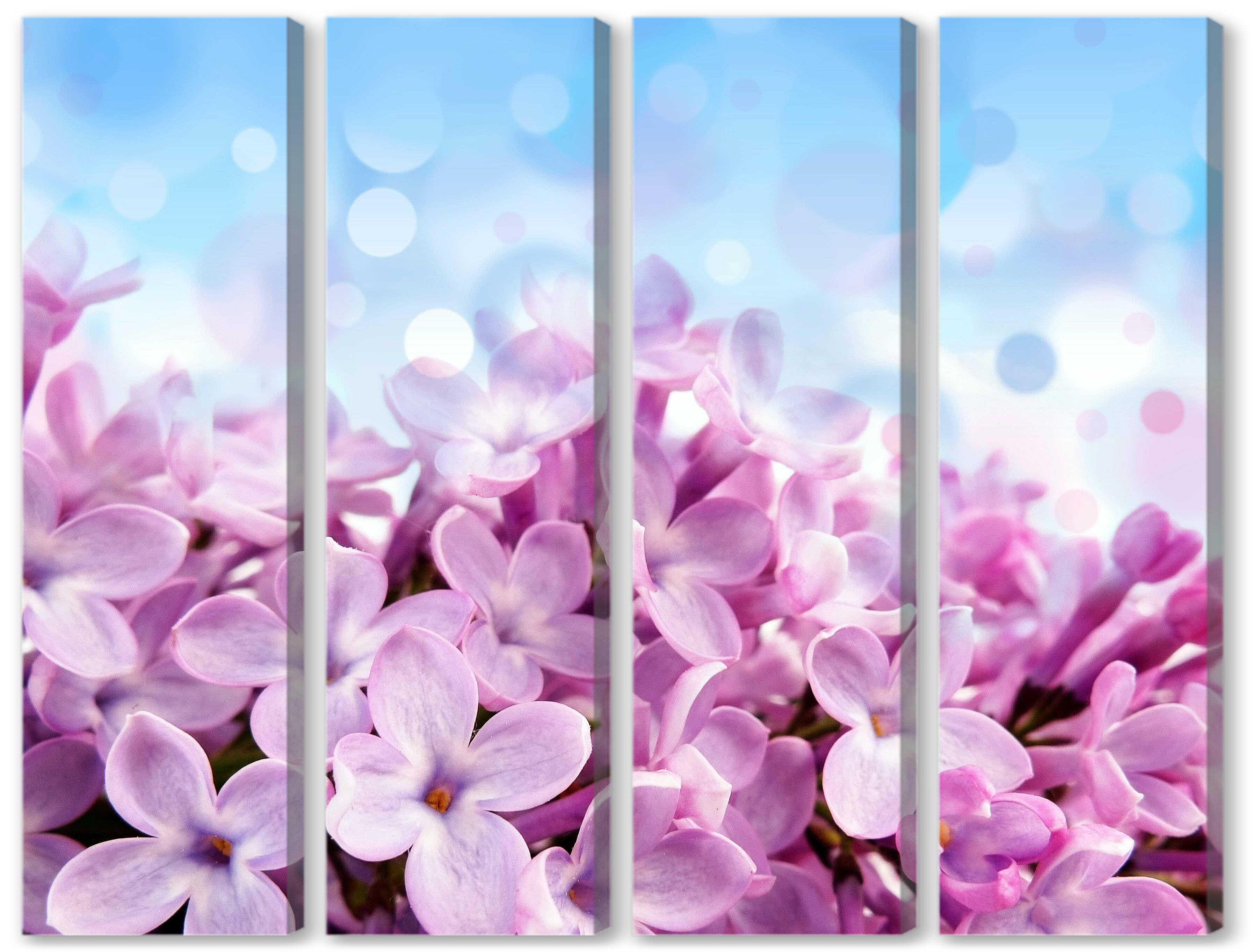 Модульная картина - Лепестки сирени 
