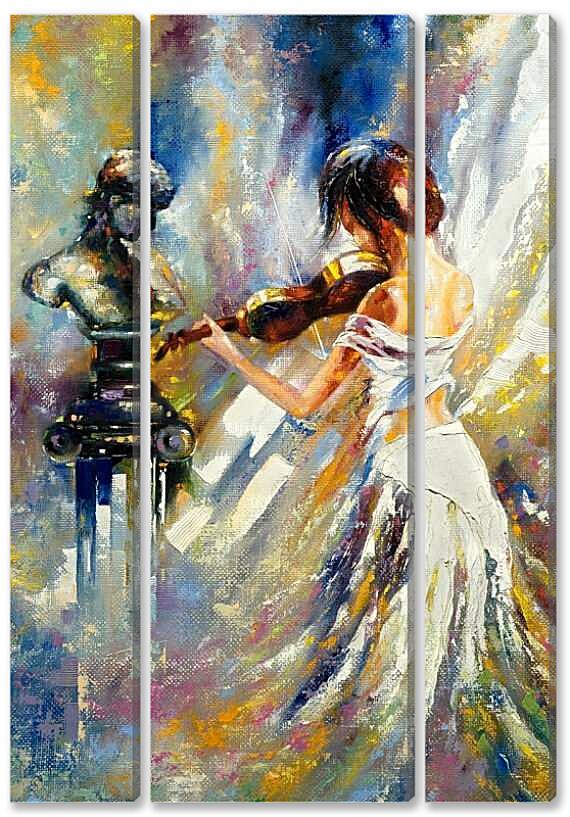 Модульная картина - Скрипачка