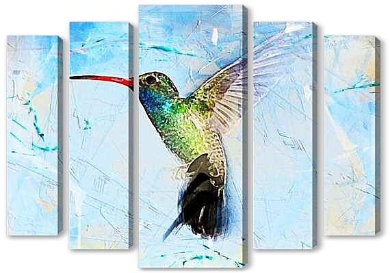 Модульная картина - Колибри