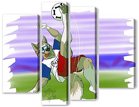 Модульная картина - Маскот Забивака