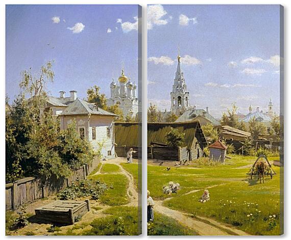 Модульная картина - Московский дворик