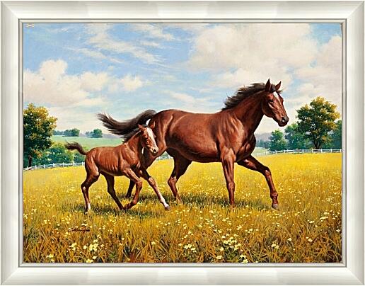 Картина - Лошадь и жеребенок