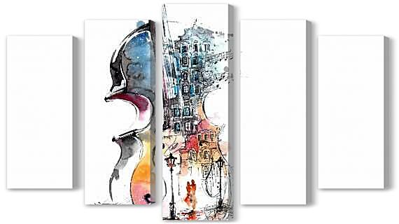 Модульная картина - Скрипка