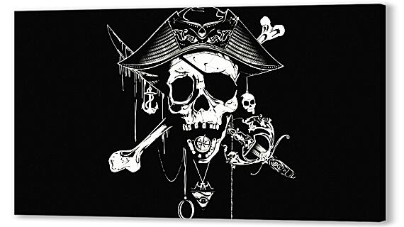 Картина маслом - Пират в шляпе