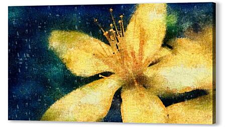 Картина маслом - Желтая лилия