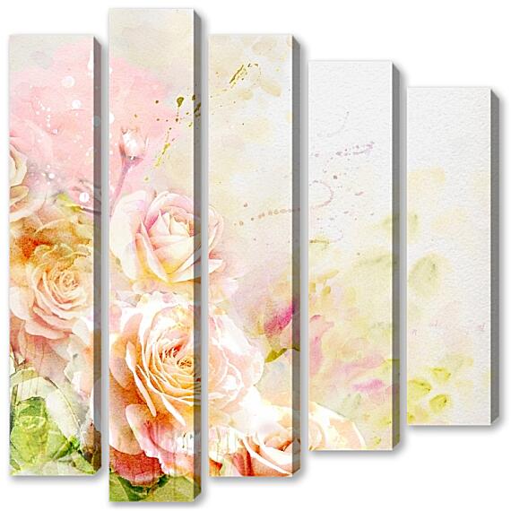 Модульная картина - Розы